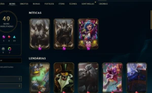 Conta com Aatrox prestígio 2.0  e Annieversário - League of Legends LOL