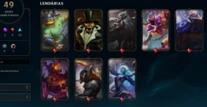 Conta com Aatrox prestígio 2.0  e Annieversário - League of Legends LOL