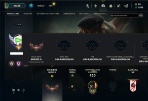 Bronze 2 com 140 Champs e 135 Skins ( MAIN ADC ) - League of Legends LOL