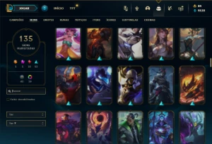 Bronze 2 com 140 Champs e 135 Skins ( MAIN ADC ) - League of Legends LOL