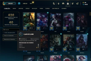Bronze 2 com 140 Champs e 135 Skins ( MAIN ADC ) - League of Legends LOL