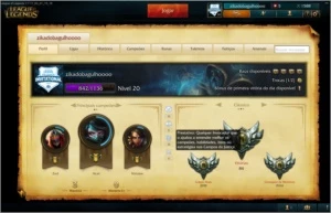 vendo conta no league of legends LOL