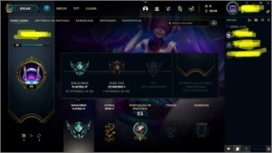 Conta Platina Com DJ SONA - League of Legends LOL