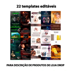 Mega Pack 22 Templates Descrição De Produtos De Dropshipping - Outros