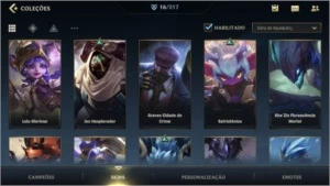 ESMERALDA III WIN RATE 62,4% + 17 SKINS + 42 CAMPEÕES - League of Legends: Wild Rift LOL WR
