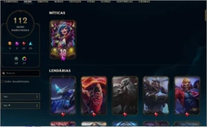 Conta Lol Todos Champs + Eternos + 18k EA - League of Legends