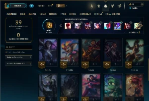 Diamante 3 com 30 Champs e 3 Skins ( 83 PDL ) - League of Legends LOL