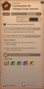 ALT de Refino de Couro 1-3M Lucro a Cada Rotação - Albion Online