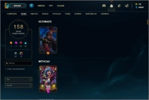 Conta Bronze 2 com 148 Champs e 158 Skins - League of Legends LOL