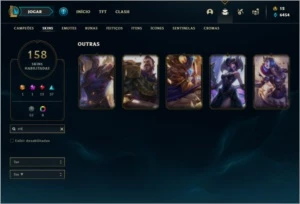 Conta Bronze 2 com 148 Champs e 158 Skins - League of Legends LOL
