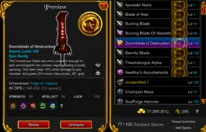 [Aqw] Conta Bem Farmada Midgame/Endgame 35% Dano All - Adventure Quest World