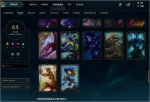CONTA LOL 64 SKIN BARATA - League of Legends