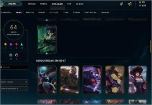 CONTA LOL 64 SKIN BARATA - League of Legends