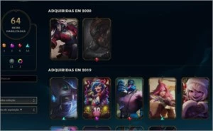 CONTA LOL 64 SKIN BARATA - League of Legends