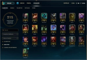 Conta prata 2 borda de GOLD - League of Legends LOL