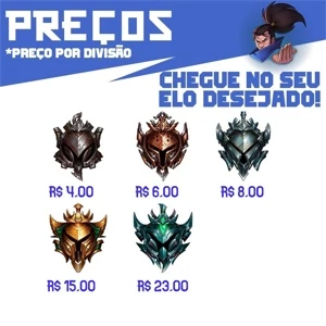EloJob Até o Platina 3 BARATINHO - League of Legends LOL