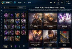 Conta lol plat 2 season passada 60% de winrate 164 skins - League of Legends