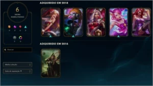 Conta PRATA V - Poucos campeões e algumas Skins - League of Legends LOL