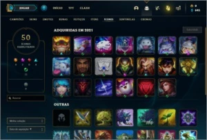 Conta platina 2 com 27 Champs e 5 skins + 1 Prestigio - League of Legends LOL