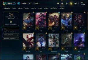 Conta platina 2 com 27 Champs e 5 skins + 1 Prestigio - League of Legends LOL