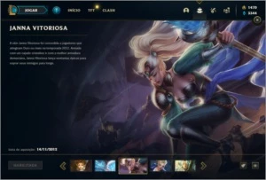 Conta platina 4 com 150 champs e 237 skins + 3 Skins RARAS - League of Legends LOL