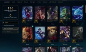 CONTA DIAMANTE 1 - MMR MESTRE 54% WR - League of Legends LOL