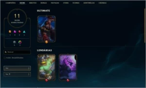 CONTA DIAMANTE 1 - MMR MESTRE 54% WR - League of Legends LOL