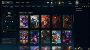 Conta de lol prata 110 champions e 58 skins - League of Legends