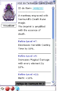 Ragna4th Capa Varmunt Death+12 Grade A Upada (Fire Lv2) - Ragnarok Online