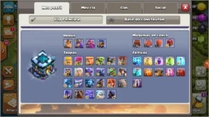 Cv13 Quase full + 11 mil Gemas ! - Clash of Clans
