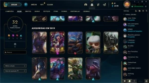 CONTA BRONZE 2 , 7 BAUS !   32 SKINS - League of Legends LOL