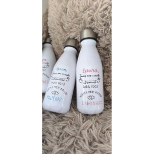 Garrafa 500 ml Personalizada para Casamento - Artesanato e Personalizados
