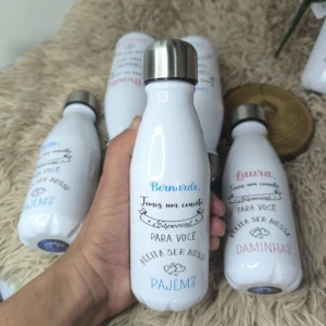 Garrafa 500 ml Personalizada para Casamento - Artesanato e Personalizados