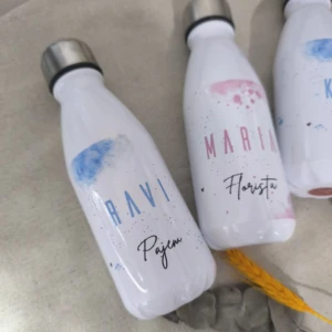 Garrafa 500 ml Personalizada para Casamento - Artesanato e Personalizados
