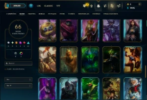 Prata 3 com 85 Champs e 66 Skins ( Mais de 80 Jogos ) - League of Legends LOL