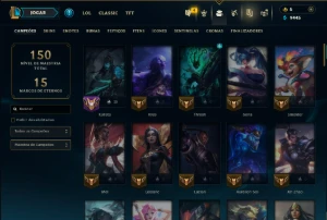 Prata 3 com 85 Champs e 66 Skins ( Mais de 80 Jogos ) - League of Legends LOL