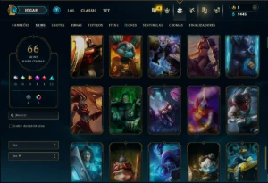 Prata 3 com 85 Champs e 66 Skins ( Mais de 80 Jogos ) - League of Legends LOL