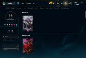 Prata 3 com 85 Champs e 66 Skins ( Mais de 80 Jogos ) - League of Legends LOL