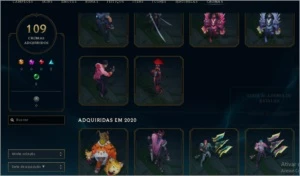 Conta LOL de 2014 Diamante 3 46K de Essencia e all champs - League of Legends