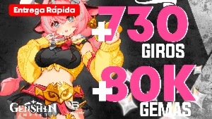 Promoção Contas Reroll Genshin Impact - +80K De Gemas
