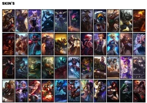 Conta prata 3 com 153 Champs e 121 Skins + 5 Vitoriosas - League of Legends LOL
