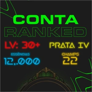Conta lv30+ , Prata IV, 12k de essências - League of Legends LOL