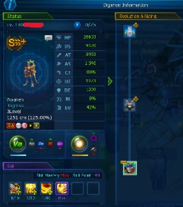 Conta NADMO Omega Tamer Lv121 Susan Shin/Luce Shin - Digimon Masters Online