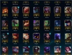Conta League of legends - Ouro 3 100 pdl -  82 skin LOL
