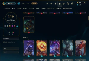Bronze 3 com TODOS os Champs e 116 Skins ( JG / TOP / SUP ) - League of Legends LOL