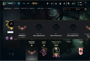 Bronze 3 com TODOS os Champs e 116 Skins ( JG / TOP / SUP )