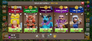 Conta Top Cv17 + Liga Lendária + 6 Construtores - Clash of Clans
