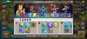 Conta Top Cv17 + Liga Lendária + 6 Construtores - Clash of Clans