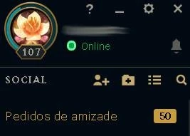 Conta League of Legends / Main Sup / Grão Mestre LOL