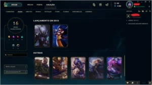 CONTA LOL DIAMANTE 4 2019 - League of Legends
